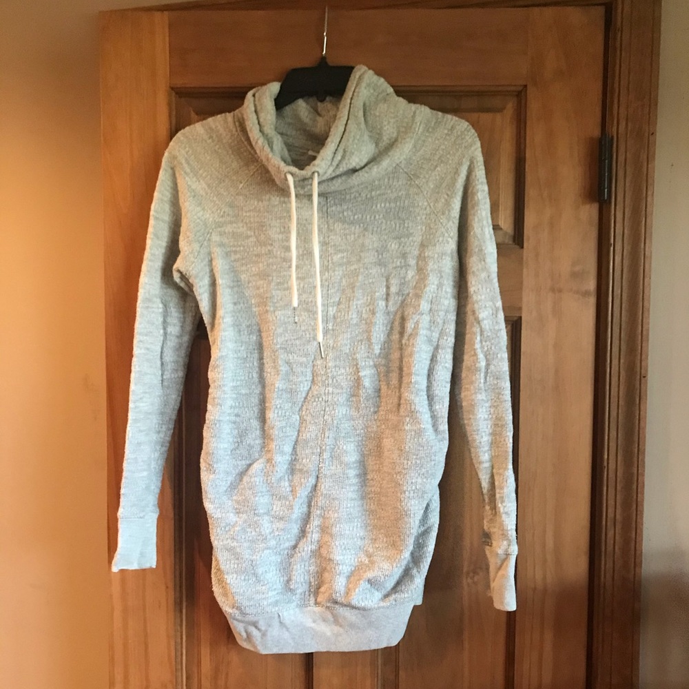 Cowl neck maternity sweater
